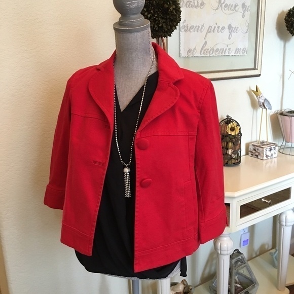 Ann Taylor Jackets & Blazers - Ann Taylor red jacket